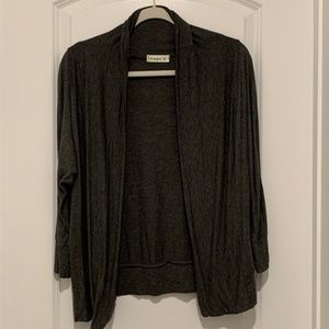 Ginger G Gray 3/4 Sleeve Cardigan Size Medium